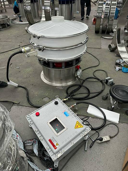 塑料防爆旋振篩，哈氏合金鋼篩網