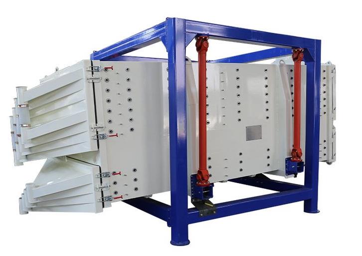 廣州客戶方形搖擺篩的使用現場